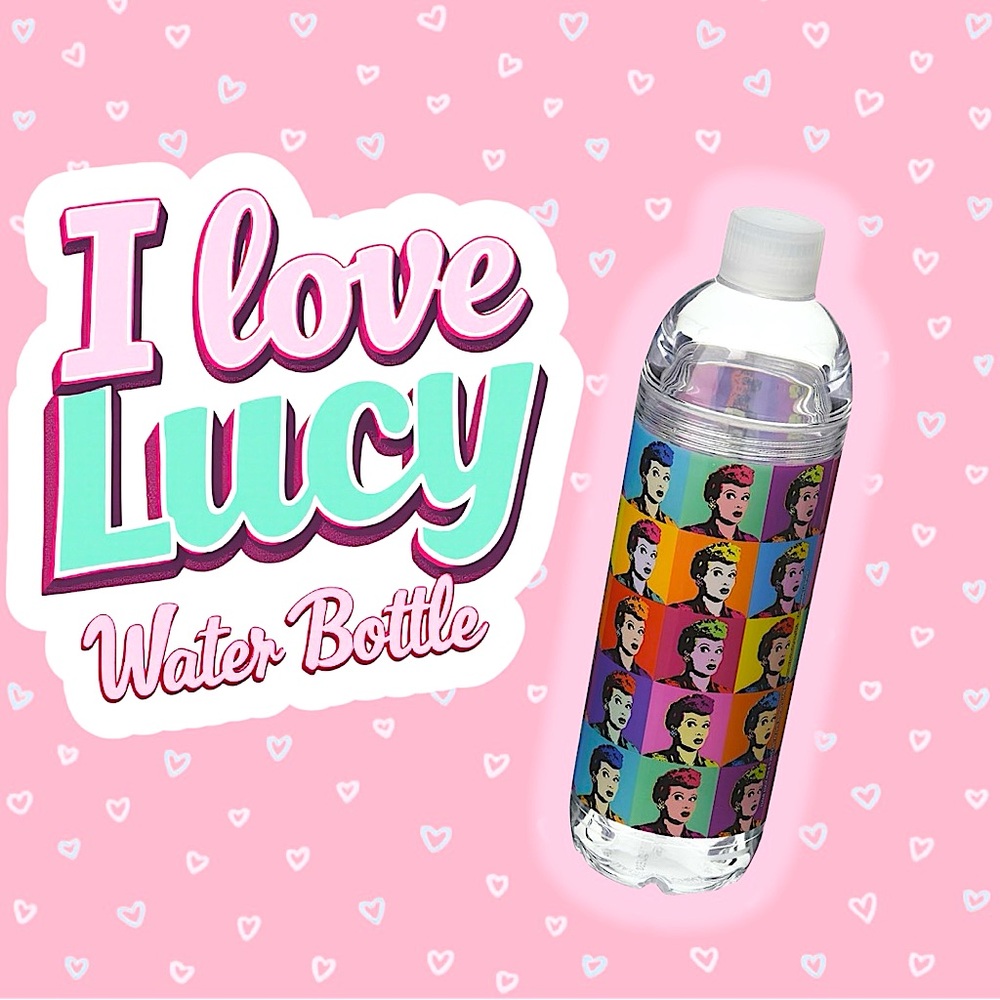 I Love Lucy Pop Art Water Bottle